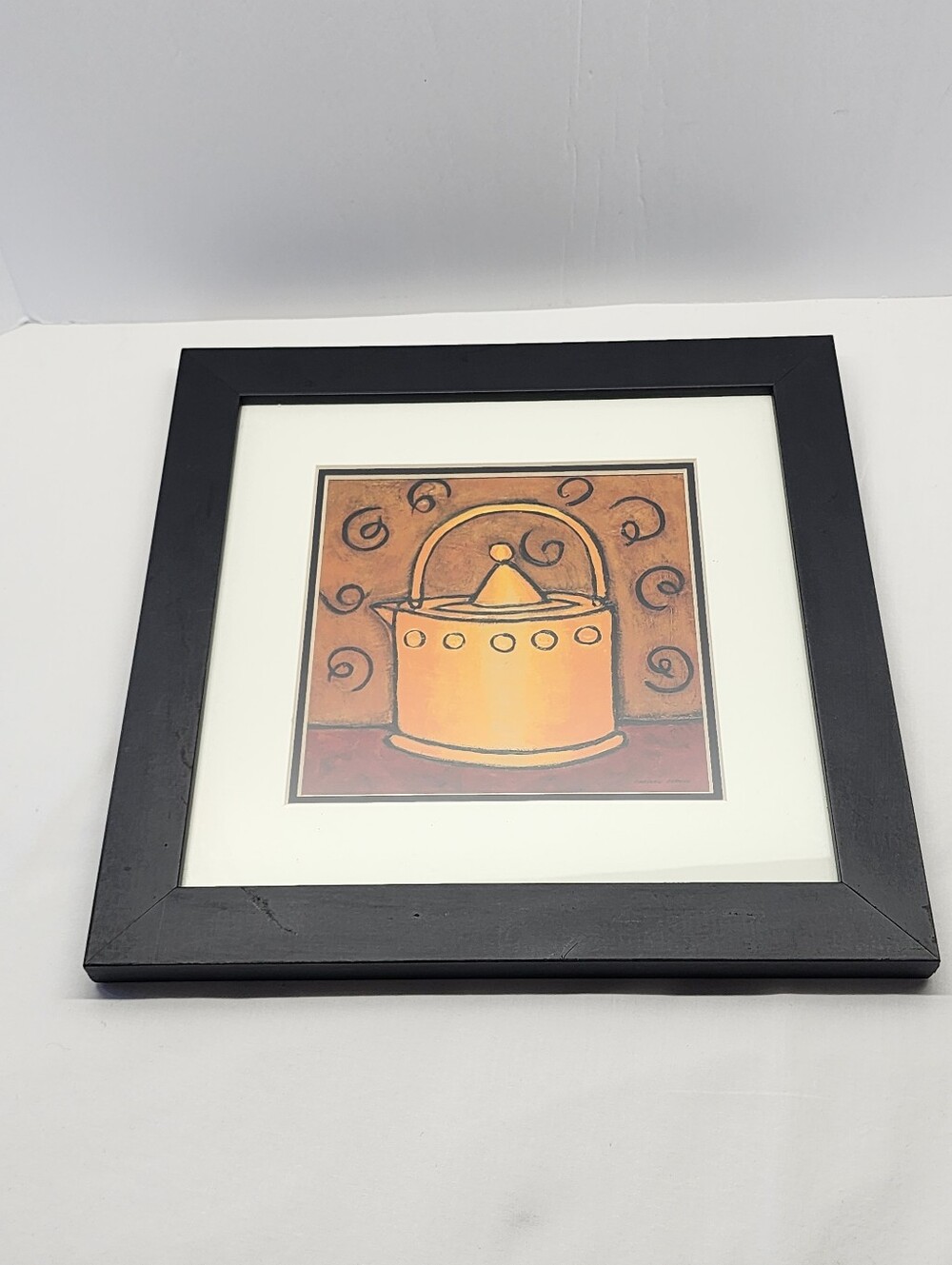 The Yellow Kettle Framed Print By Carolyn Oltman